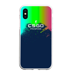 Чехол для iPhone XS Max матовый с принтом csgo - MP5 Phosphor (Фосфор) в Белгороде, Силикон | Область печати: задняя сторона чехла, без боковых панелей | Тематика изображения на принте: 0x000000123 | counter strike | mp5 | phosphor | ксго.csgo | фосфор