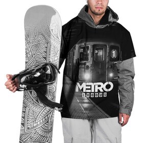Накидка на куртку 3D с принтом METRO  в Белгороде, 100% полиэстер |  | ak47 | metro 2033 | metro exodus | апокалипсис | артем | глуховский | дорога | маски | ночь | оружие | поезд | противогаз | сталкеры