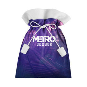 Подарочный 3D мешок с принтом METRO EXODUS в Белгороде, 100% полиэстер | Размер: 29*39 см | Тематика изображения на принте: 