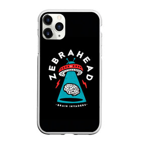 Чехол для iPhone 11 Pro Max матовый с принтом Zebrahead - Brain Invaders в Белгороде, Силикон |  | album | brain | core | invaders | mind | rapcore | rock | ufo | zebrahead | альбом | зебрахед | мозг