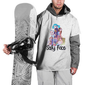 Накидка на куртку 3D с принтом Sally Face в Белгороде, 100% полиэстер |  | Тематика изображения на принте: sally face | гизмо | девид | девочка | игра | лари | ларри | мальчик | маска | мрачная | на лице | пых | с протезом | сал | сали | салли | салли фейс | фейс | фэйс | эддисон | эшли