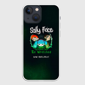 Чехол для iPhone 13 mini с принтом Sally Face в Белгороде,  |  | sally face | гизмо | девид | девочка | игра | лари | ларри | мальчик | маска | мрачная | на лице | пых | с протезом | сал | сали | салли | салли фейс | фейс | фэйс | эддисон | эшли