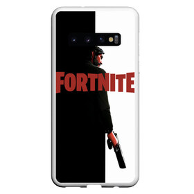 Чехол для Samsung Galaxy S10 с принтом The Reaper Half Black Fortnite в Белгороде, Силикон | Область печати: задняя сторона чехла, без боковых панелей | 2019 | armor | armour | cybersport | esport | fortnite | game | llama | logo | броня | игра | киберспорт | лама | симулятор строительства | строительство | фортнайт | черный