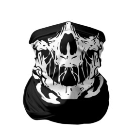 Бандана-труба 3D с принтом ДЫМЯЩИЙ ЧЕРЕП в Белгороде, 100% полиэстер, ткань с особыми свойствами — Activecool | плотность 150‒180 г/м2; хорошо тянется, но сохраняет форму | bandana | bones | face | mask | smoke | бандана | кости | лицо | маска | смоук | череп