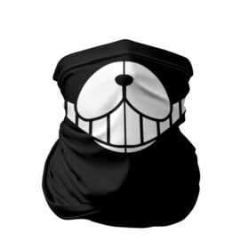 Бандана-труба 3D с принтом MONOKUMA в Белгороде, 100% полиэстер, ткань с особыми свойствами — Activecool | плотность 150‒180 г/м2; хорошо тянется, но сохраняет форму | anime | bandana | bear | black  white | face | kurokuma | mask | monodam | monokuma | monomi | monotaro | pink | rabbit | school | shirokuma | аниме | бандана | главарь | лицо | мoноми | маска | монокума | черно белый | школа