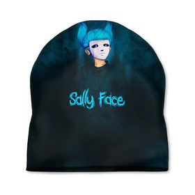 Шапка 3D с принтом Sally Face в Белгороде, 100% полиэстер | универсальный размер, печать по всей поверхности изделия | sally face | гизмо | девид | девочка | игра | лари | ларри | мальчик | маска | мрачная | на лице | пых | с протезом | сал | сали | салли | салли фейс | фейс | фэйс | эддисон | эшли
