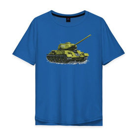 Мужская футболка хлопок Oversize с принтом Зимний Танк в Белгороде, 100% хлопок | свободный крой, круглый ворот, “спинка” длиннее передней части | Тематика изображения на принте: war | бмп | броня | военный | война | зеленый | оборона | онлайн | оружие | снежный | танк | танки | танки онлайн | танчики