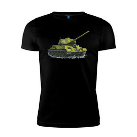 Мужская футболка премиум с принтом Зимний Танк в Белгороде, 92% хлопок, 8% лайкра | приталенный силуэт, круглый вырез ворота, длина до линии бедра, короткий рукав | Тематика изображения на принте: war | бмп | броня | военный | война | зеленый | оборона | онлайн | оружие | снежный | танк | танки | танки онлайн | танчики
