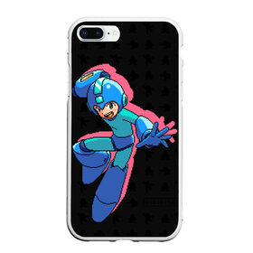 Чехол для iPhone 7Plus/8 Plus матовый с принтом Mega Man (pixel art) Black в Белгороде, Силикон | Область печати: задняя сторона чехла, без боковых панелей | 8 bit | 8bit | art | dendy | famicom | game | games | japan | japanese | man | mega | mega man | megaman | nes | pixel | pixel art | pixelart | retro | video games | videogames