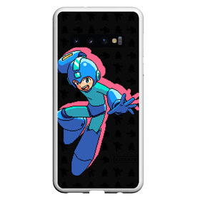 Чехол для Samsung Galaxy S10 с принтом Mega Man (pixel art) Black в Белгороде, Силикон | Область печати: задняя сторона чехла, без боковых панелей | 8 bit | 8bit | art | dendy | famicom | game | games | japan | japanese | man | mega | mega man | megaman | nes | pixel | pixel art | pixelart | retro | video games | videogames