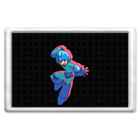 Магнит 45*70 с принтом Mega Man (pixel art) Black в Белгороде, Пластик | Размер: 78*52 мм; Размер печати: 70*45 | 8 bit | 8bit | art | dendy | famicom | game | games | japan | japanese | man | mega | mega man | megaman | nes | pixel | pixel art | pixelart | retro | video games | videogames
