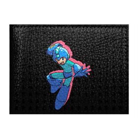 Обложка для студенческого билета с принтом Mega Man (pixel art) Black в Белгороде, натуральная кожа | Размер: 11*8 см; Печать на всей внешней стороне | 8 bit | 8bit | art | dendy | famicom | game | games | japan | japanese | man | mega | mega man | megaman | nes | pixel | pixel art | pixelart | retro | video games | videogames
