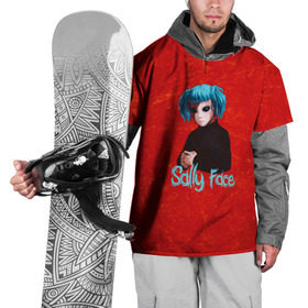 Накидка на куртку 3D с принтом Sally Face в Белгороде, 100% полиэстер |  | Тематика изображения на принте: sally face | гизмо | девид | девочка | игра | лари | ларри | мальчик | маска | мрачная | на лице | пых | с протезом | сал | сали | салли | салли фейс | фейс | фэйс | эддисон | эшли