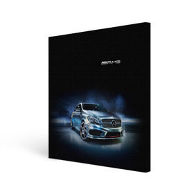 Холст квадратный с принтом Mercedes AMG в Белгороде, 100% ПВХ |  | car | mercedes | mercedes   benz | motorsport | автомобиль | автоспорт | мерседес | спорткар