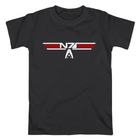 Мужская футболка хлопок с принтом Alt N7 Wings в Белгороде, 100% хлопок | прямой крой, круглый вырез горловины, длина до линии бедер, слегка спущенное плечо. | Тематика изображения на принте: 
