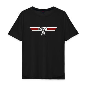 Мужская футболка хлопок Oversize с принтом Alt N7 Wings в Белгороде, 100% хлопок | свободный крой, круглый ворот, “спинка” длиннее передней части | Тематика изображения на принте: 