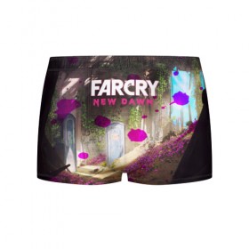 Мужские трусы 3D с принтом FARCRY NEW DAWN в Белгороде, 50% хлопок, 50% полиэстер | классическая посадка, на поясе мягкая тканевая резинка | Тематика изображения на принте: 