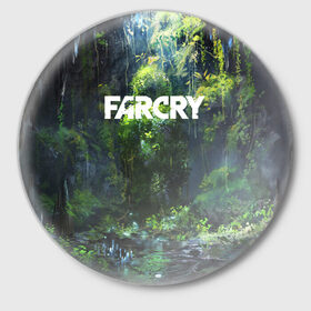 Значок с принтом FarCry в Белгороде,  металл | круглая форма, металлическая застежка в виде булавки | Тематика изображения на принте: 