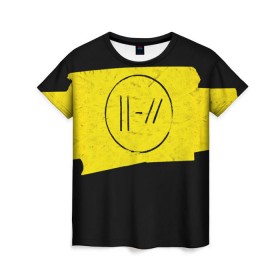 Женская футболка 3D с принтом TWENTY ONE PILOTS - Trench в Белгороде, 100% полиэфир ( синтетическое хлопкоподобное полотно) | прямой крой, круглый вырез горловины, длина до линии бедер | band | best | blurry | face | indie | logo | music | one | pilots | pop | regional | rock | symbol | top | trench | twenty | vessel | группа | инди | лого | логотип | музыка | пилоты | поп | рок | символ | топ | тренч