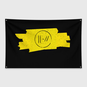 Флаг-баннер с принтом TWENTY ONE PILOTS - Trench в Белгороде, 100% полиэстер | размер 67 х 109 см, плотность ткани — 95 г/м2; по краям флага есть четыре люверса для крепления | band | best | blurry | face | indie | logo | music | one | pilots | pop | regional | rock | symbol | top | trench | twenty | vessel | группа | инди | лого | логотип | музыка | пилоты | поп | рок | символ | топ | тренч