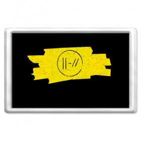 Магнит 45*70 с принтом TWENTY ONE PILOTS - Trench в Белгороде, Пластик | Размер: 78*52 мм; Размер печати: 70*45 | band | best | blurry | face | indie | logo | music | one | pilots | pop | regional | rock | symbol | top | trench | twenty | vessel | группа | инди | лого | логотип | музыка | пилоты | поп | рок | символ | топ | тренч