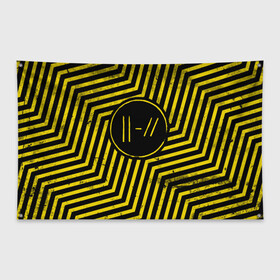 Флаг-баннер с принтом Twenty One Pilots - Trench в Белгороде, 100% полиэстер | размер 67 х 109 см, плотность ткани — 95 г/м2; по краям флага есть четыре люверса для крепления | band | best | blurry | face | indie | logo | music | one | pilots | pop | regional | rock | symbol | top | trench | twenty | vessel | группа | инди | лого | логотип | музыка | пилоты | поп | рок | символ | топ | тренч