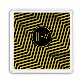 Магнит 55*55 с принтом Twenty One Pilots - Trench в Белгороде, Пластик | Размер: 65*65 мм; Размер печати: 55*55 мм | Тематика изображения на принте: band | best | blurry | face | indie | logo | music | one | pilots | pop | regional | rock | symbol | top | trench | twenty | vessel | группа | инди | лого | логотип | музыка | пилоты | поп | рок | символ | топ | тренч