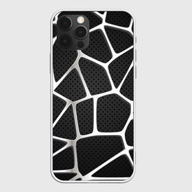 Чехол для iPhone 12 Pro Max с принтом Серебряная паутина в Белгороде, Силикон |  | Тематика изображения на принте: абстракция | алюминий | геометрия | карбон | нить | паутина | серебро | сеть | сталь