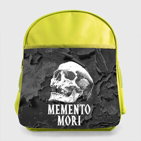 Детский рюкзак с принтом Memento mori в Белгороде, 100% полиэстер | Размеры изделия - высота 34 см, ширина 28 см, глубина 10 см
Размер поля для печати - высота 19.5 см, ширина 24 см | black | death | life | memento mori | skeleton | skull | жизнь | скелет | череп | черный