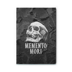 Обложка для автодокументов с принтом Memento mori в Белгороде, натуральная кожа |  размер 19,9*13 см; внутри 4 больших “конверта” для документов и один маленький отдел — туда идеально встанут права | black | death | life | memento mori | skeleton | skull | жизнь | скелет | череп | черный