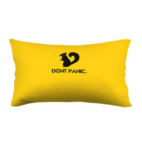 Подушка 3D антистресс с принтом Dont Panic. в Белгороде, наволочка — 100% полиэстер, наполнитель — вспененный полистирол | состоит из подушки и наволочки на молнии | dont panic | белка | енот | скунс