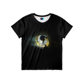 Детская футболка 3D с принтом Еж в кольце в Белгороде, 100% гипоаллергенный полиэфир | прямой крой, круглый вырез горловины, длина до линии бедер, чуть спущенное плечо, ткань немного тянется | sonic | sonik | игры | соник | фильм соник