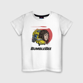 Детская футболка хлопок с принтом Бамблби  в Белгороде, 100% хлопок | круглый вырез горловины, полуприлегающий силуэт, длина до линии бедер | bumblebee | kefer | volkswagen | автобот | трансформер | трансформеры | уотсон | шершень | шмель