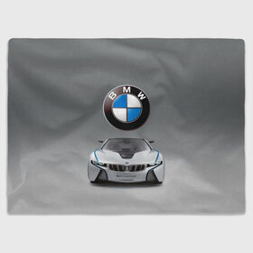 Плед 3D с принтом BMW Vision в Белгороде, 100% полиэстер | закругленные углы, все края обработаны. Ткань не мнется и не растягивается | Тематика изображения на принте: bmw | car | germany | motorsport | sports car | автомобиль | автоспорт | бмв | германия | спорткар
