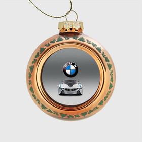 Стеклянный ёлочный шар с принтом BMW Vision в Белгороде, Стекло | Диаметр: 80 мм | bmw | car | germany | motorsport | sports car | автомобиль | автоспорт | бмв | германия | спорткар
