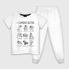 Детская пижама хлопок с принтом The camera sutra в Белгороде, 100% хлопок |  брюки и футболка прямого кроя, без карманов, на брюках мягкая резинка на поясе и по низу штанин
 | kamasutra | выдержка | позы | фотка | фото | фотоаппарат | фотограф | фотография | фотосессия | штатив | экспозиция