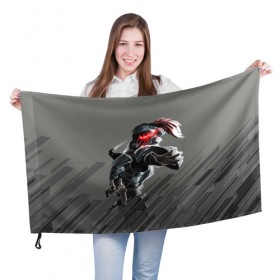 Флаг 3D с принтом Goblin Slayer в Белгороде, 100% полиэстер | плотность ткани — 95 г/м2, размер — 67 х 109 см. Принт наносится с одной стороны | 