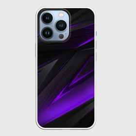 Чехол для iPhone 13 Pro с принтом GEOMETRY STRIPES NEON | ФИОЛЕТОВЫЕ ПОЛОСЫ в Белгороде,  |  | abstract | geometry | metal | polyviolet | purple | still | stripes | texture | violet | абстракция | геометрия | металл | сталь | текстура | ультрафиолет | фиолетовый