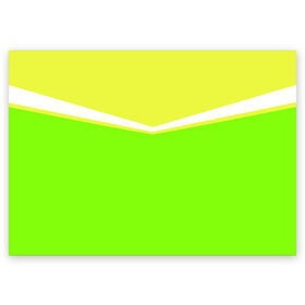 Поздравительная открытка с принтом Угол зеленый в Белгороде, 100% бумага | плотность бумаги 280 г/м2, матовая, на обратной стороне линовка и место для марки
 | Тематика изображения на принте: кислотные костюмы | кислотные цвета | неон | флуоресцентные принты