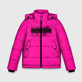 Зимняя куртка для мальчиков 3D с принтом Гранж розовый в Белгороде, ткань верха — 100% полиэстер; подклад — 100% полиэстер, утеплитель — 100% полиэстер | длина ниже бедра, удлиненная спинка, воротник стойка и отстегивающийся капюшон. Есть боковые карманы с листочкой на кнопках, утяжки по низу изделия и внутренний карман на молнии. 

Предусмотрены светоотражающий принт на спинке, радужный светоотражающий элемент на пуллере молнии и на резинке для утяжки | Тематика изображения на принте: кислотные костюмы | кислотные цвета | неон | флуоресцентные принты