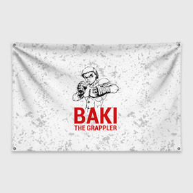 Флаг-баннер с принтом Baki the Grappler Боец Баки в Белгороде, 100% полиэстер | размер 67 х 109 см, плотность ткани — 95 г/м2; по краям флага есть четыре люверса для крепления | ahegao | anime | baki | fighter | grappler | manga | the | аниме | анимешники | анимешнику | ахегао | баки | боевые | боец | бойцы | доппо | драки | искусства | манга | мульт | мультик | сериал | хамма | юдзиро