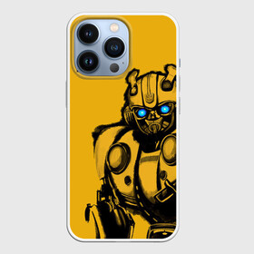 Чехол для iPhone 13 Pro с принтом BUMBLEBEE в Белгороде,  |  | bumblebee | автобот | бамблби | герой | камаро | прайм | робот | трансформеры | фильм | шевроле
