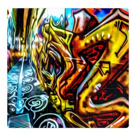 Магнитный плакат 3Х3 с принтом Твой уличный стиль! в Белгороде, Полимерный материал с магнитным слоем | 9 деталей размером 9*9 см | graffity | paint | street art | urban | город | граффити | искусство | кирпичи | краски | рисунки | стена | улицы | уличное искусство
