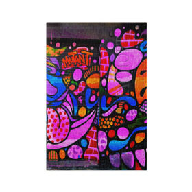 Обложка для паспорта матовая кожа с принтом Неоновое граффити в Белгороде, натуральная матовая кожа | размер 19,3 х 13,7 см; прозрачные пластиковые крепления | Тематика изображения на принте: grafity | paint | street art | urban | город | граффити | искусство | кирпичи | краски | рисунки | стена | улицы | уличное искусство