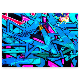 Поздравительная открытка с принтом GRAFFITY в Белгороде, 100% бумага | плотность бумаги 280 г/м2, матовая, на обратной стороне линовка и место для марки
 | grafity | paint | street art | urban | город | граффити | искусство | кирпичи | краски | рисунки | стена | улицы | уличное искусство