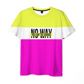 Мужская футболка 3D с принтом Serious розовый в Белгороде, 100% полиэфир | прямой крой, круглый вырез горловины, длина до линии бедер | кислотные костюмы | кислотные цвета | неон | флуоресцентные принты
