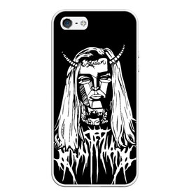 Чехол для iPhone 5/5S матовый с принтом Ghostemane devil в Белгороде, Силикон | Область печати: задняя сторона чехла, без боковых панелей | ghostemane | ghostemane mercury | ghostemane nihi | trash gang | гостмейн