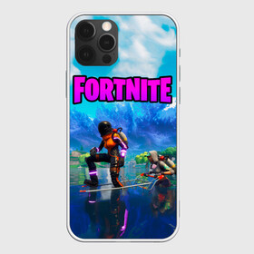 Чехол для iPhone 12 Pro с принтом Fortnite повозка в Белгороде, силикон | область печати: задняя сторона чехла, без боковых панелей | Тематика изображения на принте: fortnite | game | битва | игра | камуфляж | король | огонь | фортнайн | фортнайт