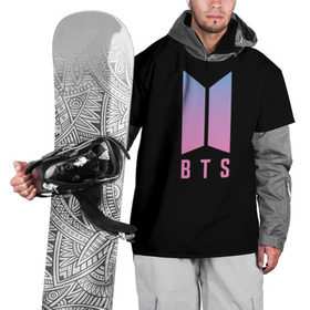 Накидка на куртку 3D с принтом BTS V в Белгороде, 100% полиэстер |  | Тематика изображения на принте: bts | бтс | группа | корейская | музыка | розовый | цветы | черный
