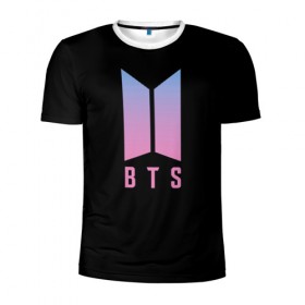 Мужская футболка 3D спортивная с принтом BTS Jung Kook в Белгороде, 100% полиэстер с улучшенными характеристиками | приталенный силуэт, круглая горловина, широкие плечи, сужается к линии бедра | bts | jung kook | бтс | группа | корейская | музыка | розовый | цветы | черный